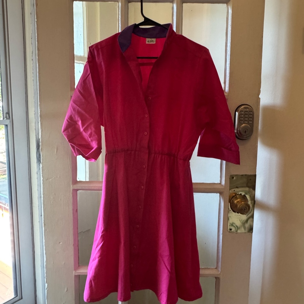 Vintage Pink Shirt Dress